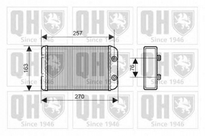 QUINTON HAZELL qhr2163 -  Теплообменник, отопление салона